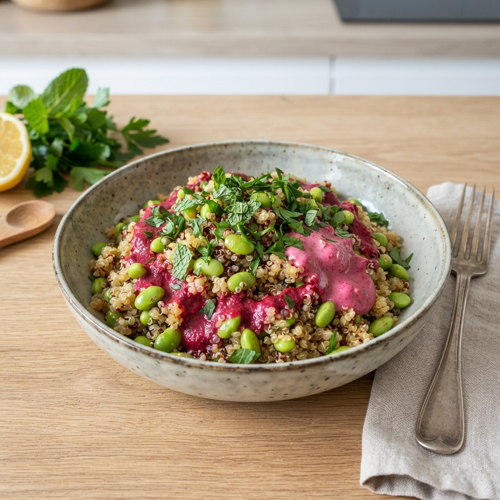 Émeraude de Quinoa au Rubis lacté