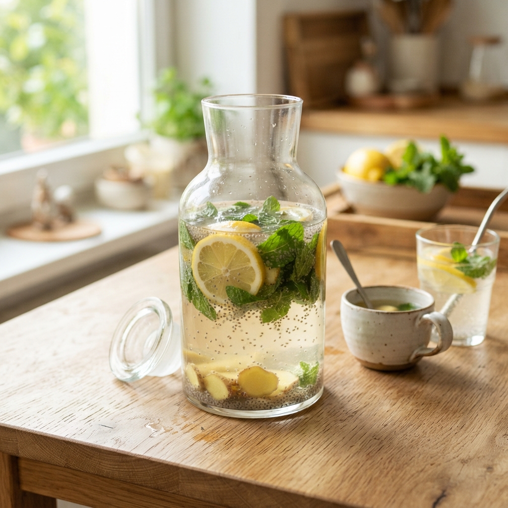 Infusion Énergisante Gingembre, Citron et Menthe Poivrée