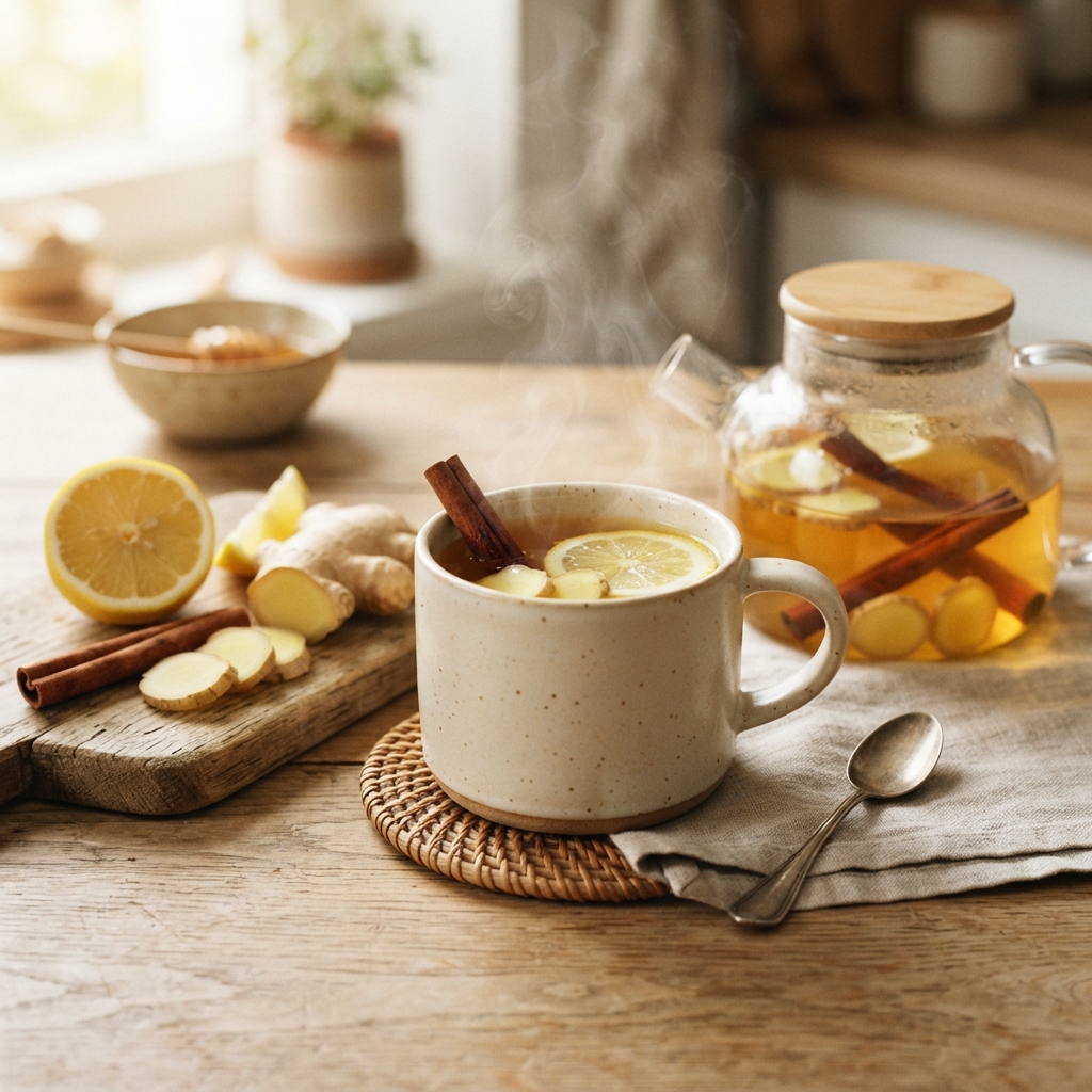 Infusion matinale : Citron, Gingembre & Cannelle