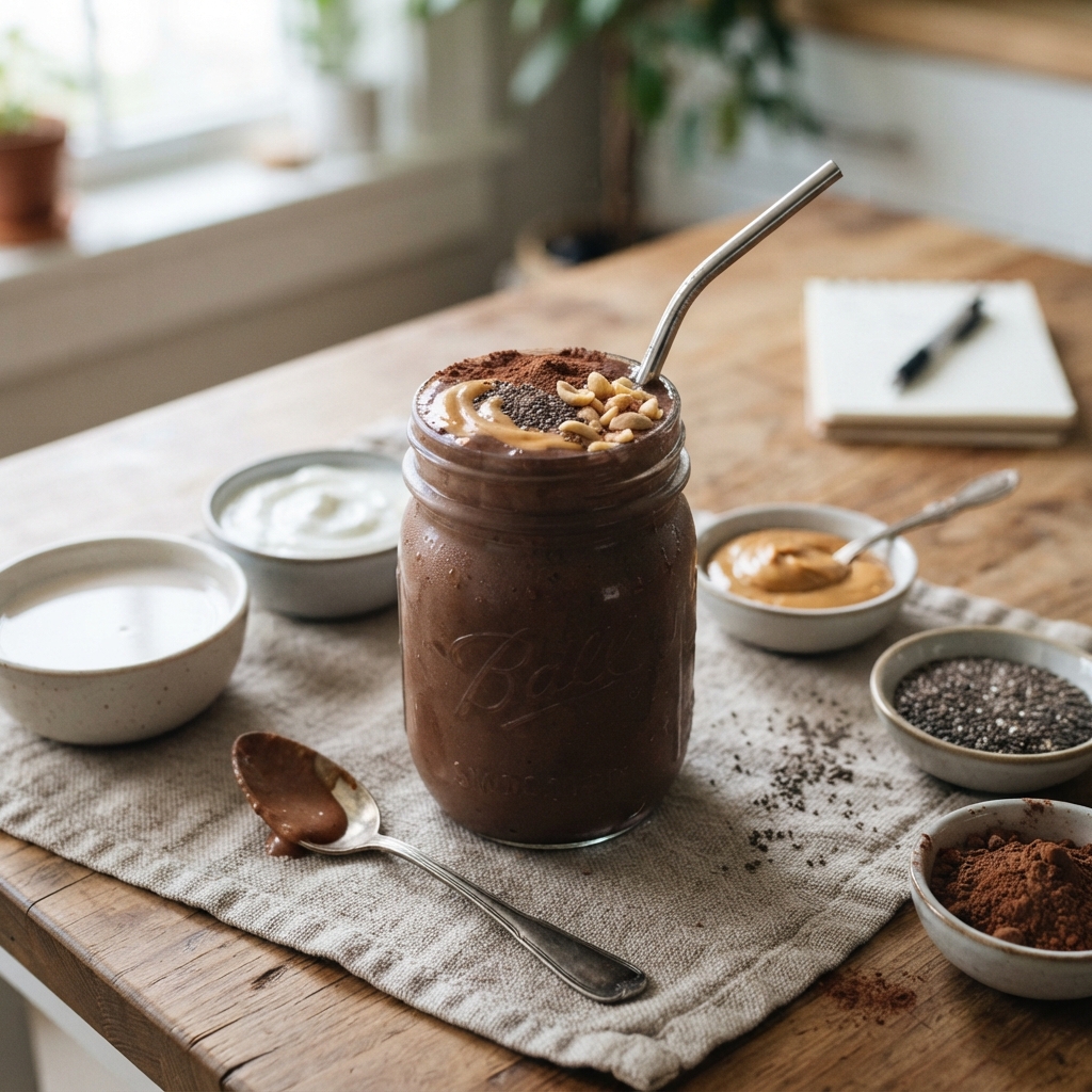Smoothie Chocolat-Cacahuète