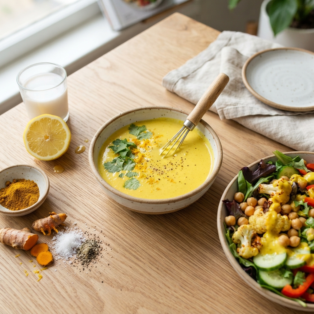 Vinaigrette Coco, Curry et Citron Jaune